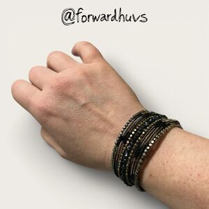 Bundle Sale 3 for $15 | Hand Crafted Silver Wire & Bead Bracelet